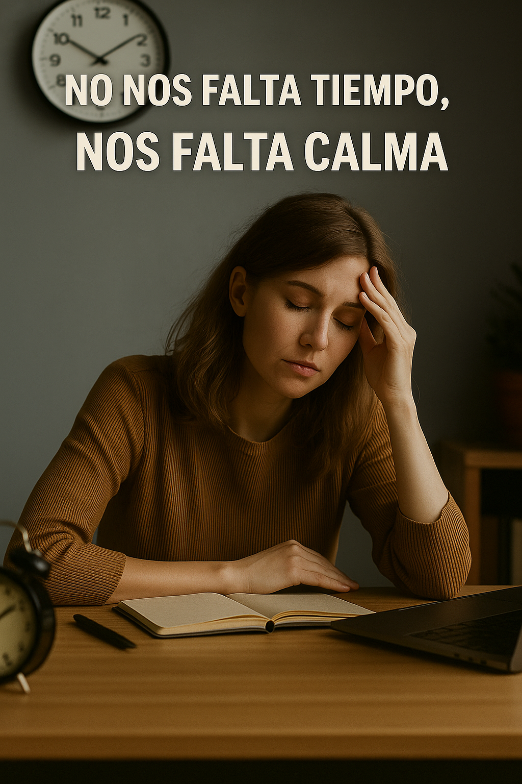 "La gestión del tiempo empieza cuando recuperamos la calma."