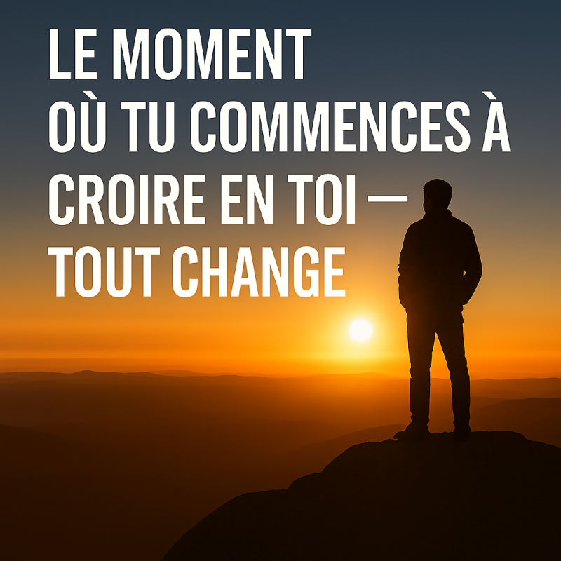 Le moment où vous commencez à croire en vous, tout change. Découvrez une histoire inspirante sur la confiance en soi, la valeur personnelle et les petites actions qui transforment une vie. Un guide doux et humain pour retrouver force, clarté et direction 