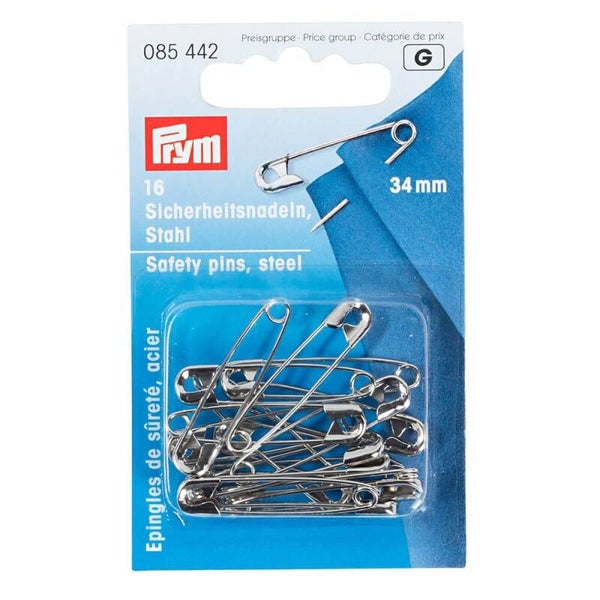 PRYM VEILIGHEIDSSPELDEN ZILVER 38 MM