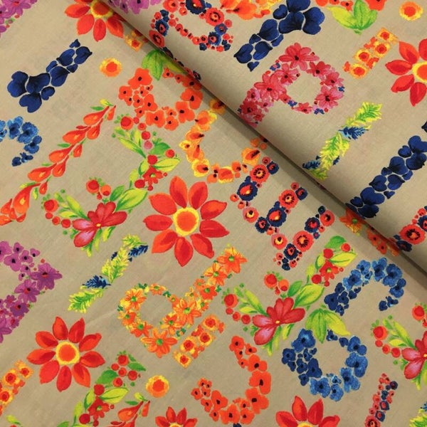 BLOEMEN LETTERS ZAND