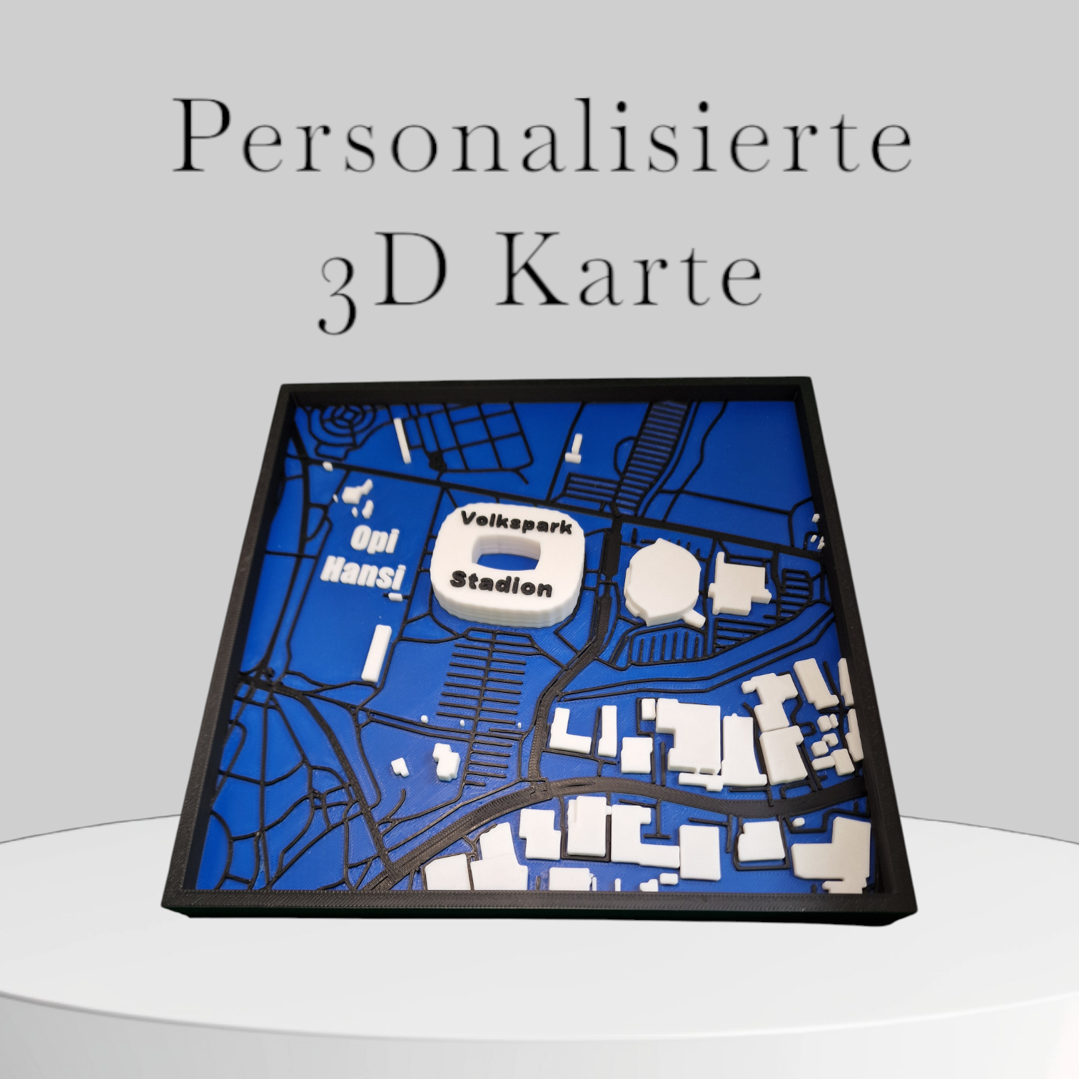 Personalisierte 3D Landkarte