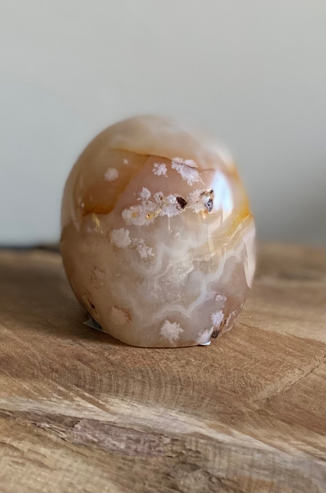 Bloem agaat sculptuur