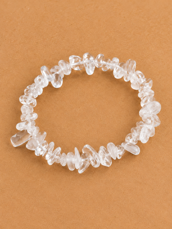 Bergkristal Splitarmband – helder & natuurlijk