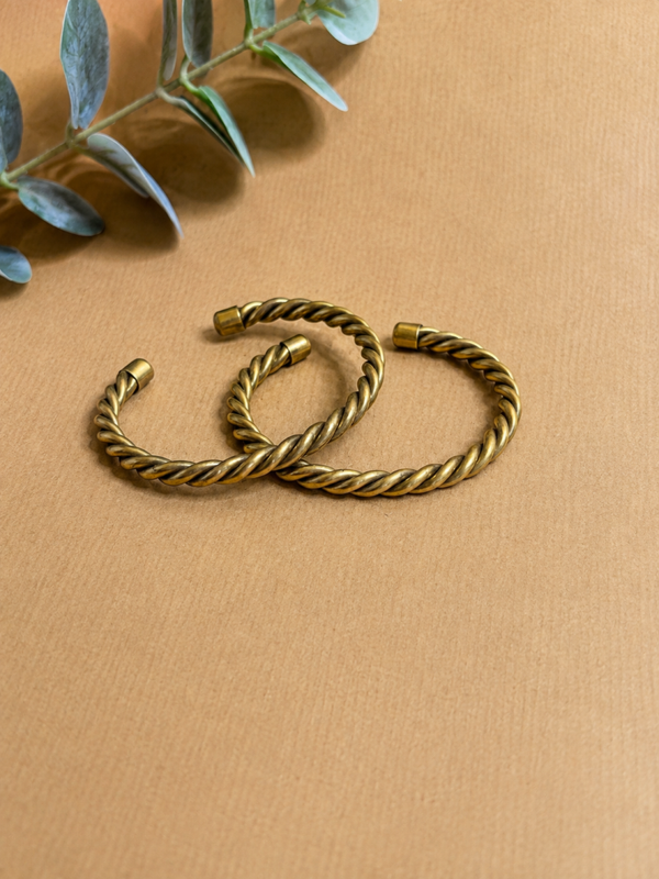 Armband gedraaid messing