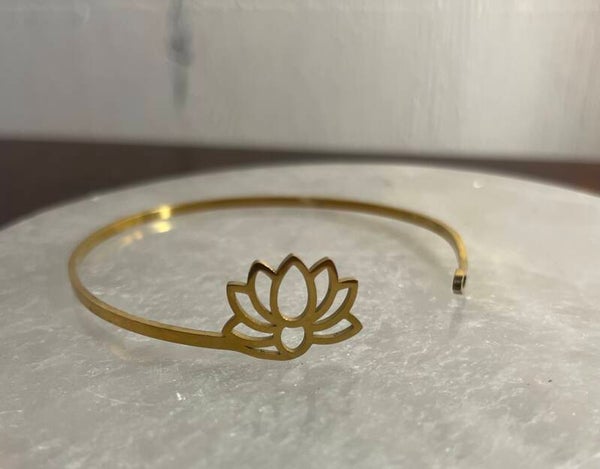 Armband lotus messing