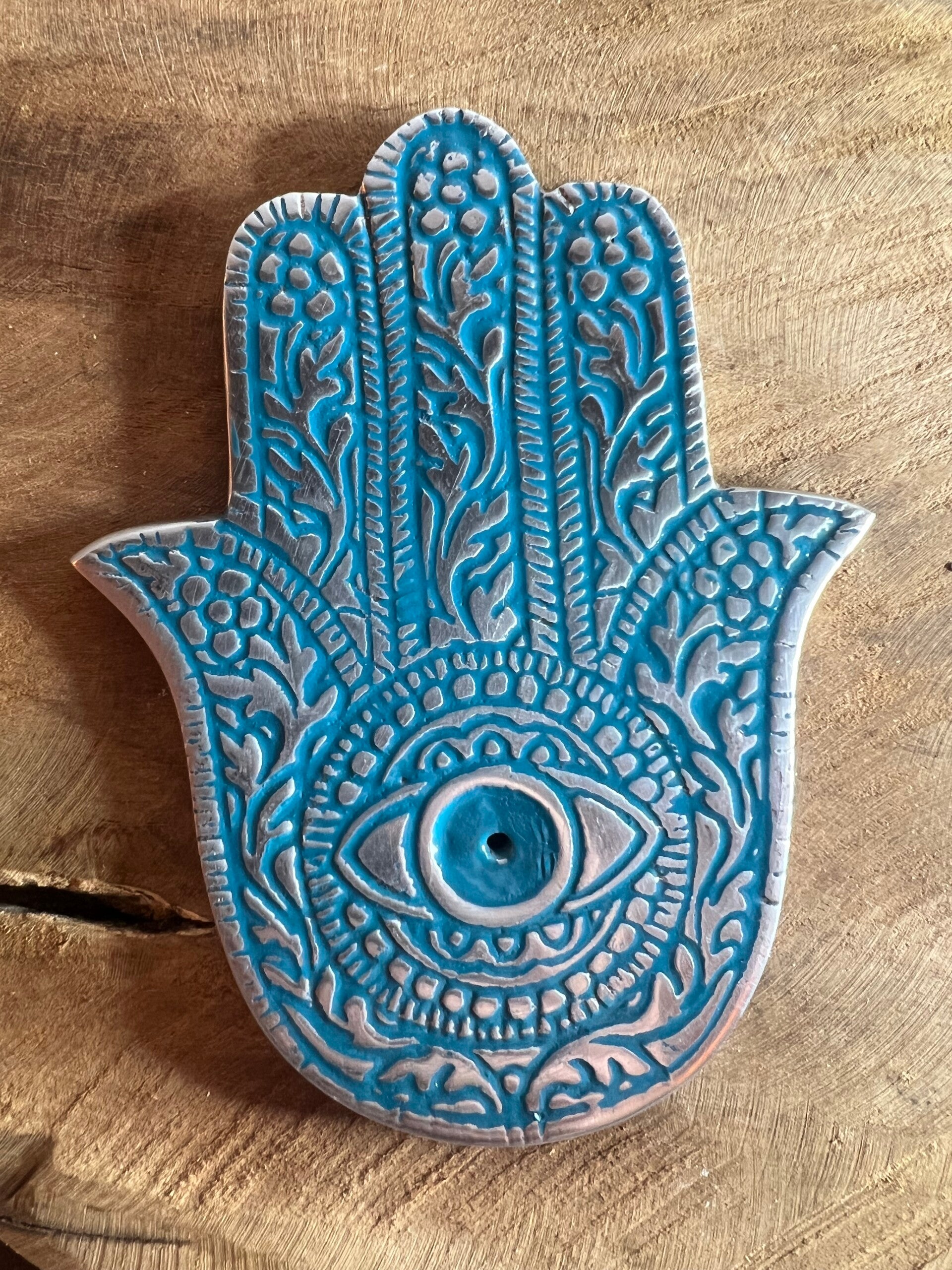 wierookhouder Hamza turquoise