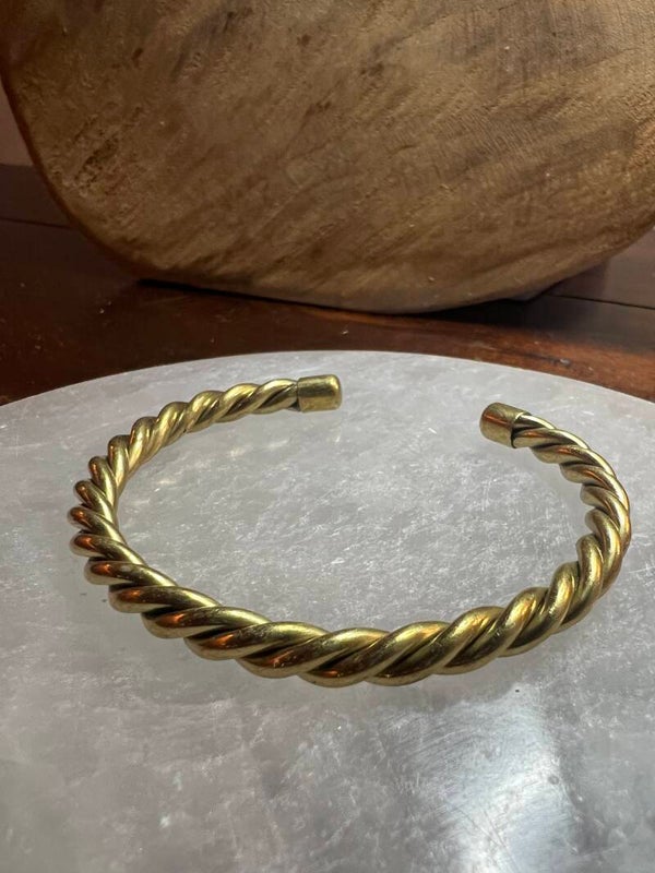 Armband gedraaid messing