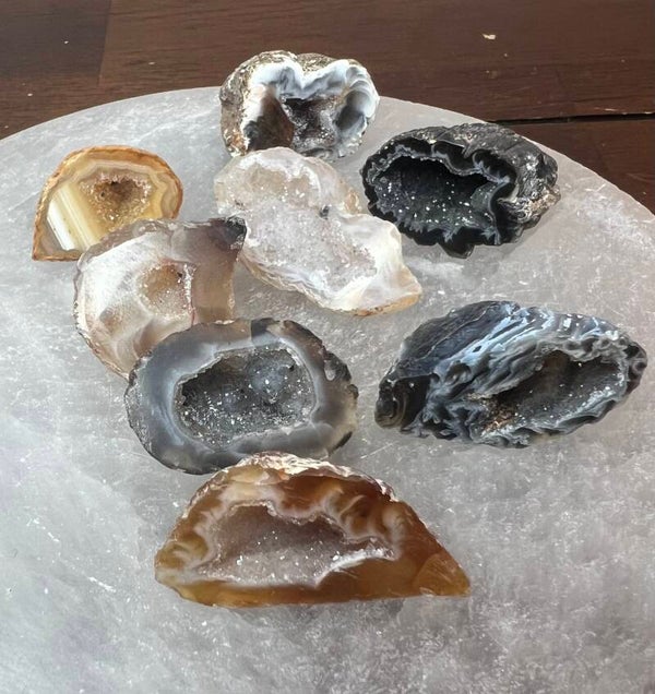 Agaat geode set mini