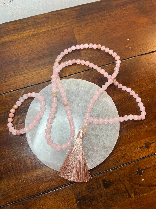 Mala Rozenkwarts / Rhodoniet & armband
