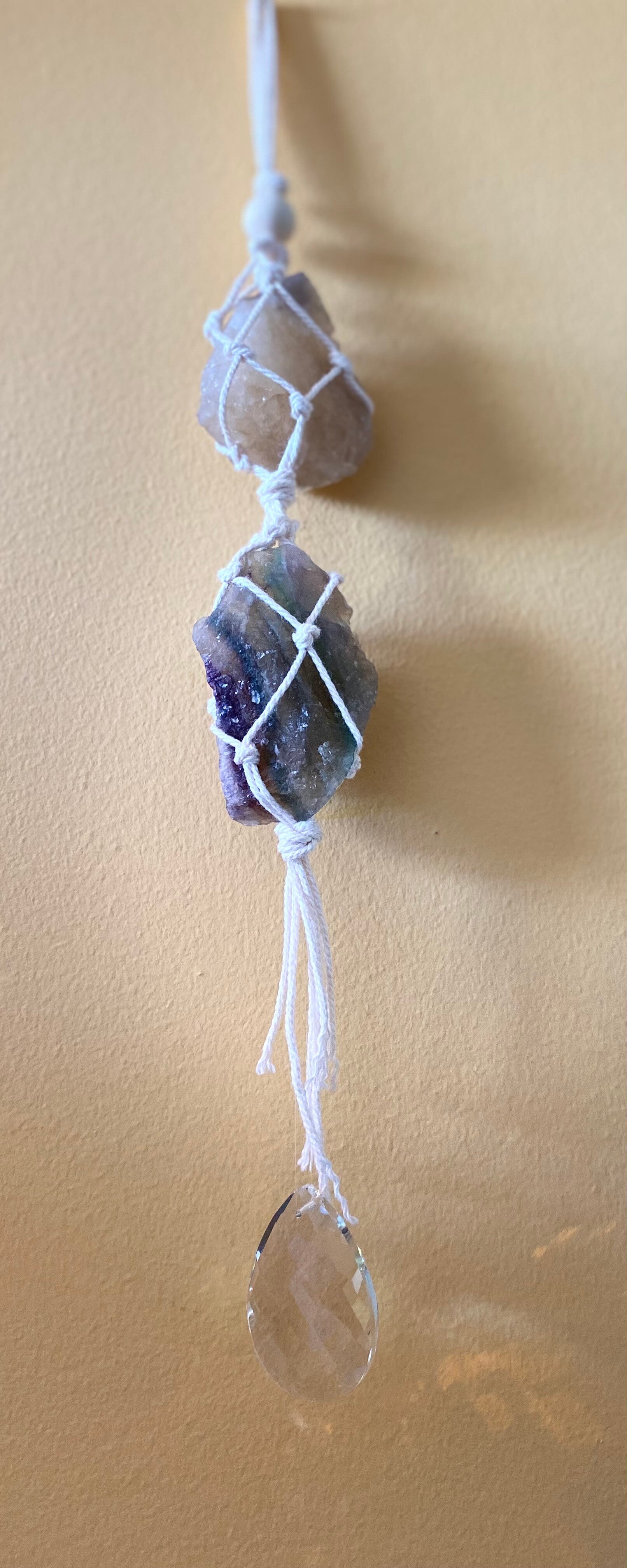 Suncatcher Regenboogfluoriet / Citrien