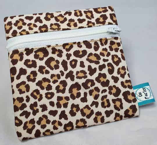 Rits portemonnee luipaard print