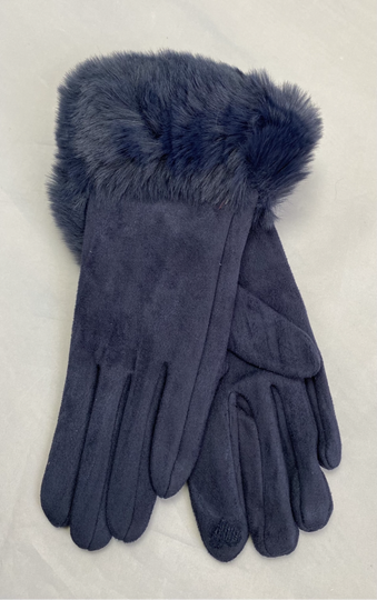 Stijlvolle handschoenen, blauw