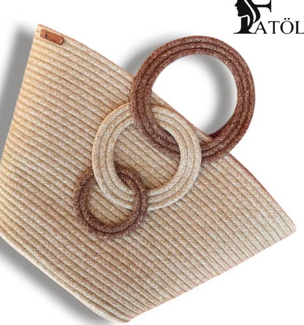 🤍 Handmade Turkish Natural Woven Rope Beach Tote