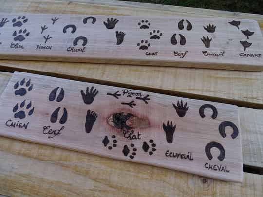 Cadeau de naissance empreintes