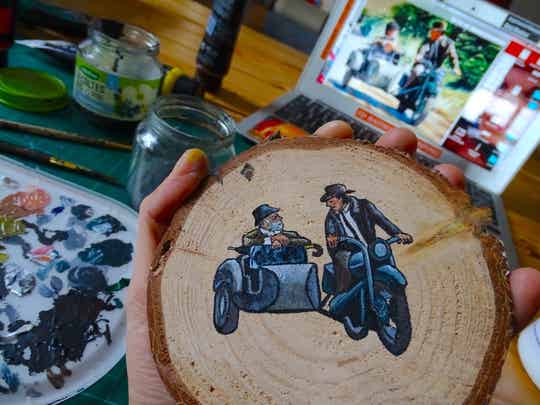 Décoration peinte - à l'heure