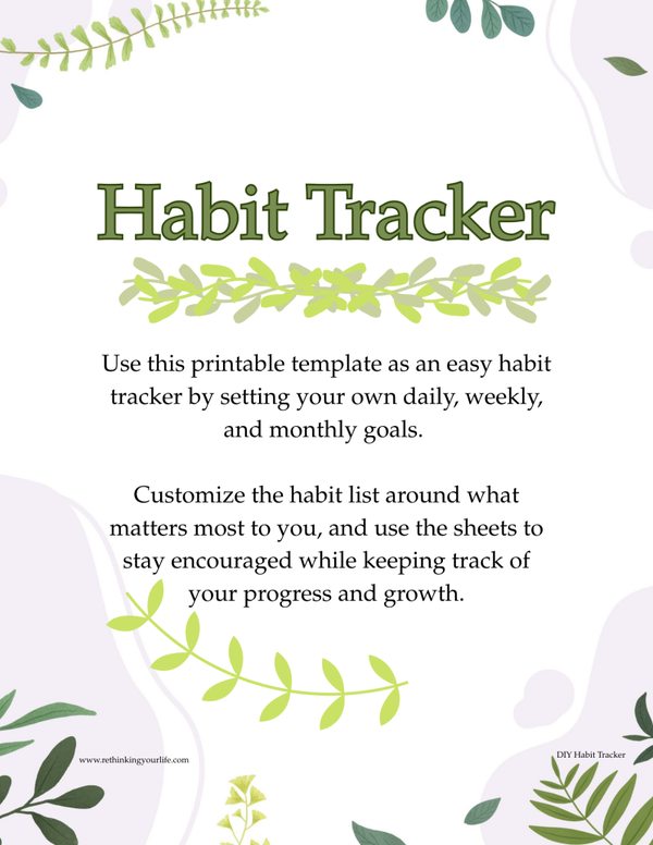 Habit Tracker Printable