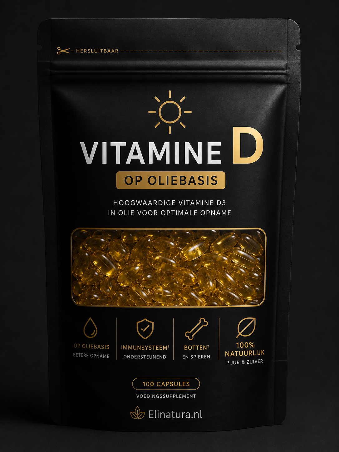Vitamine D3 Op Oliebasis – Beste Opneembaarheid – 100% Natuurlijk