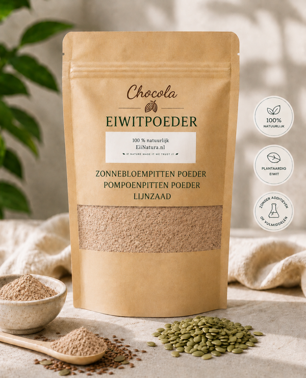 Natuurlijke chocolade eiwitpoeder 100 Gram