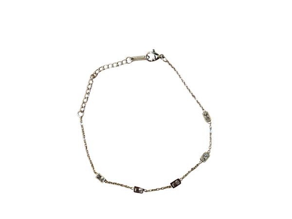 Armbandje stainless steel zilver