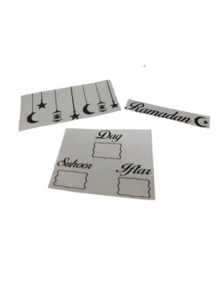 Ramadan stickers voor fotolijstje