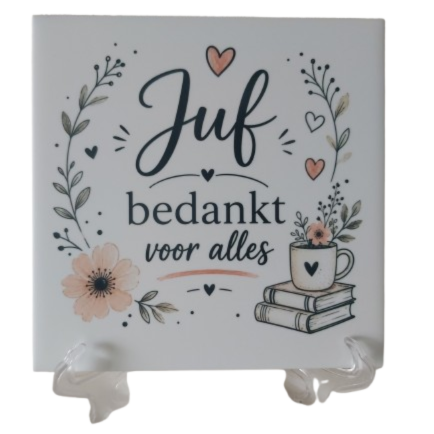 Tegeltje voor de juf