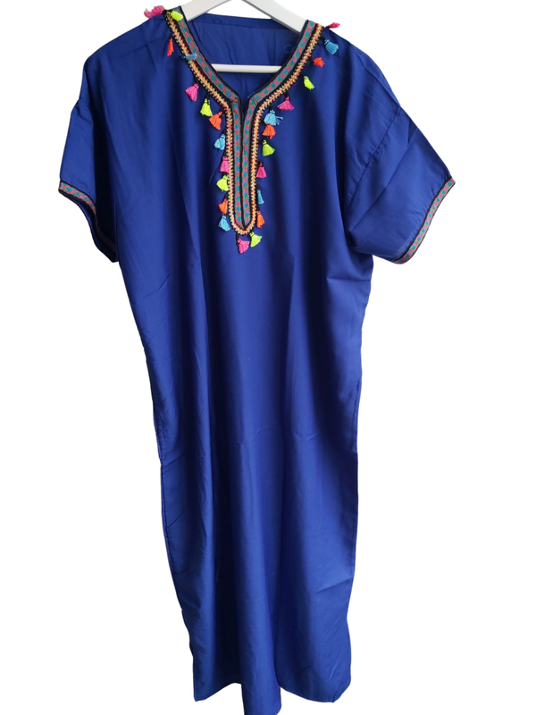 Marokkaanse huisjurk blauw