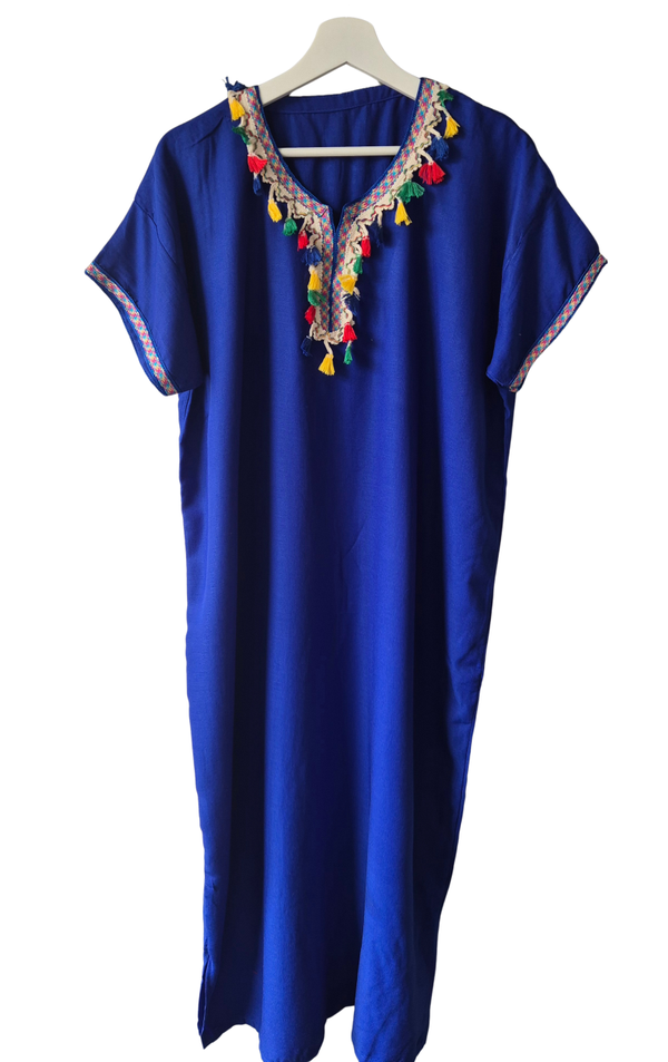 Marokkaanse huisjurk met franjes