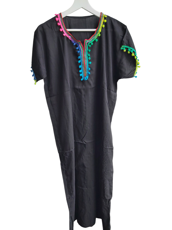 Marokkaanse huisjurk zwart