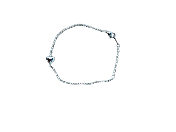 Armbandje stainless steel hartje goud of zilver