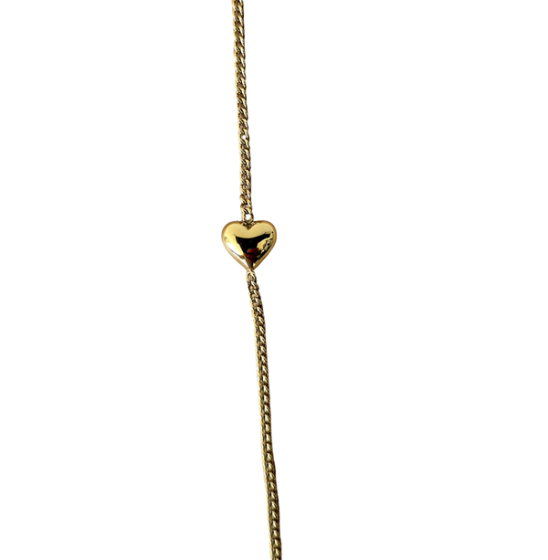 Armbandje stainless steel hartje goud of zilver