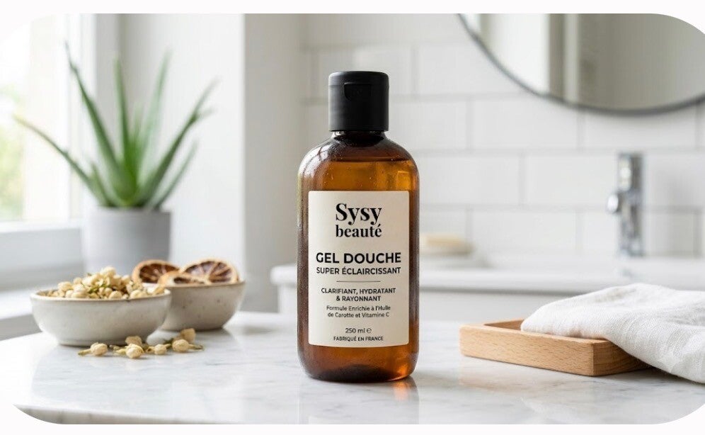 Gel douche super éclaircissant