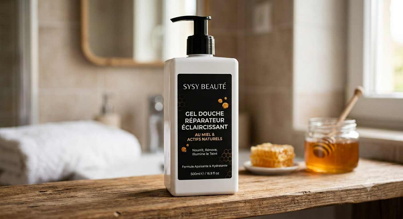 Gel douche Réparateur -Éclaircissant au Miel