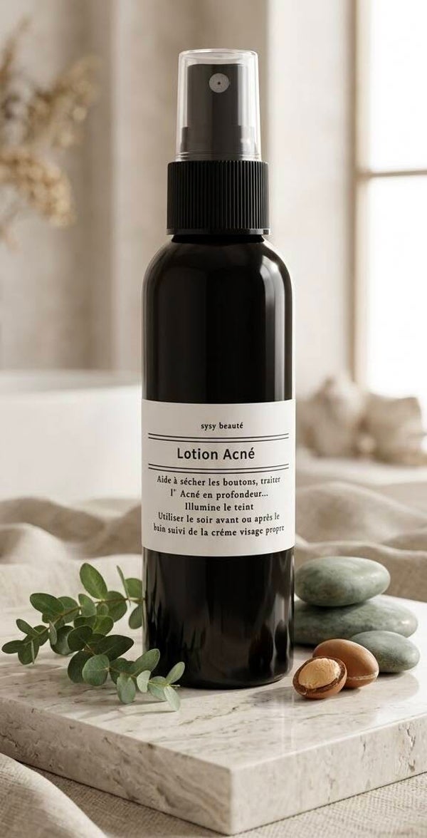Lotion visage traitante(Acné, boutons, imperfections)