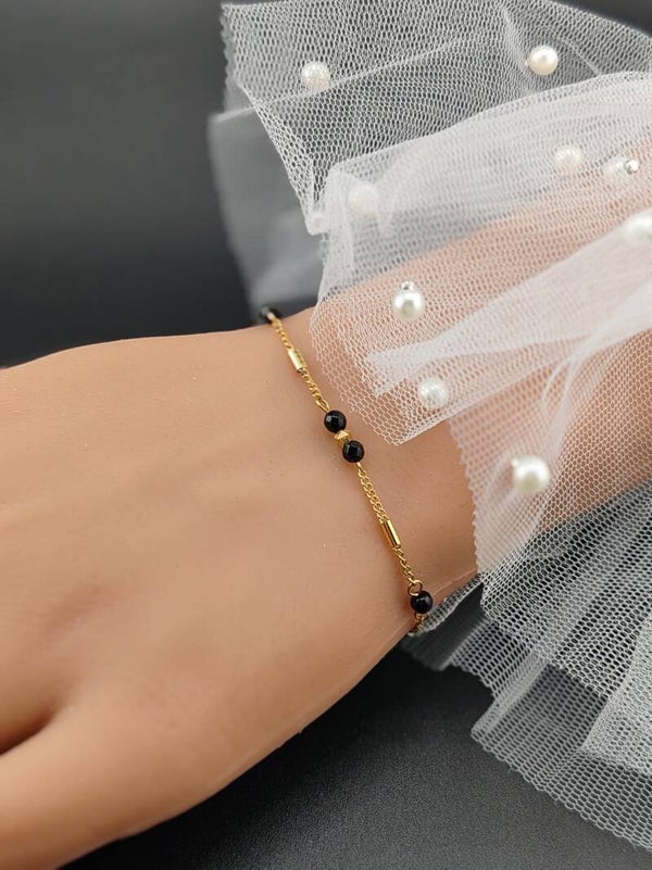 Gold Stainless Steel Bracelet B032