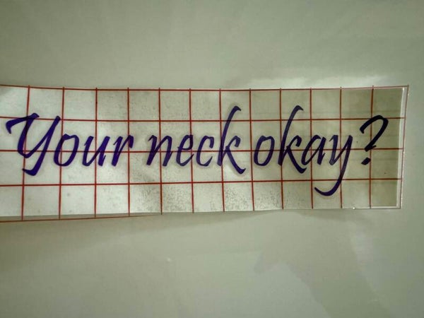 Your Neck Okay?