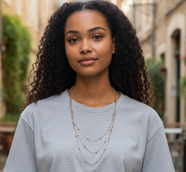 Collier trois rang Gold