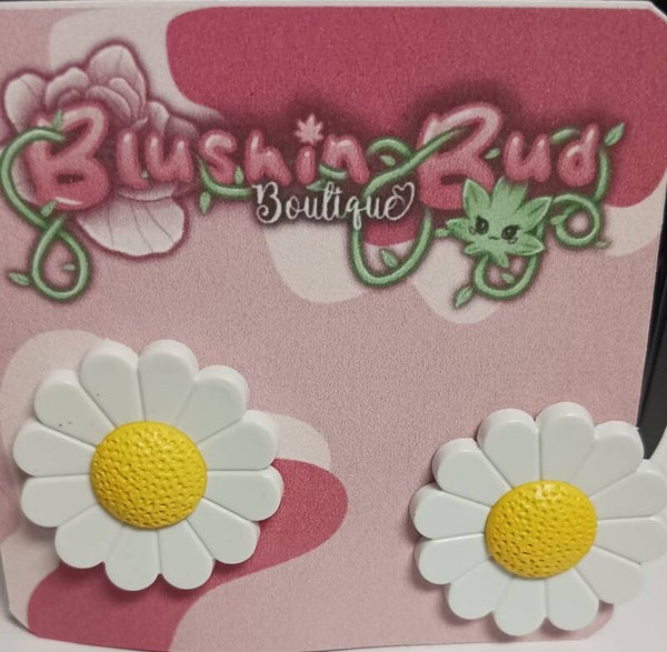 Large Daisy Stud Earrings