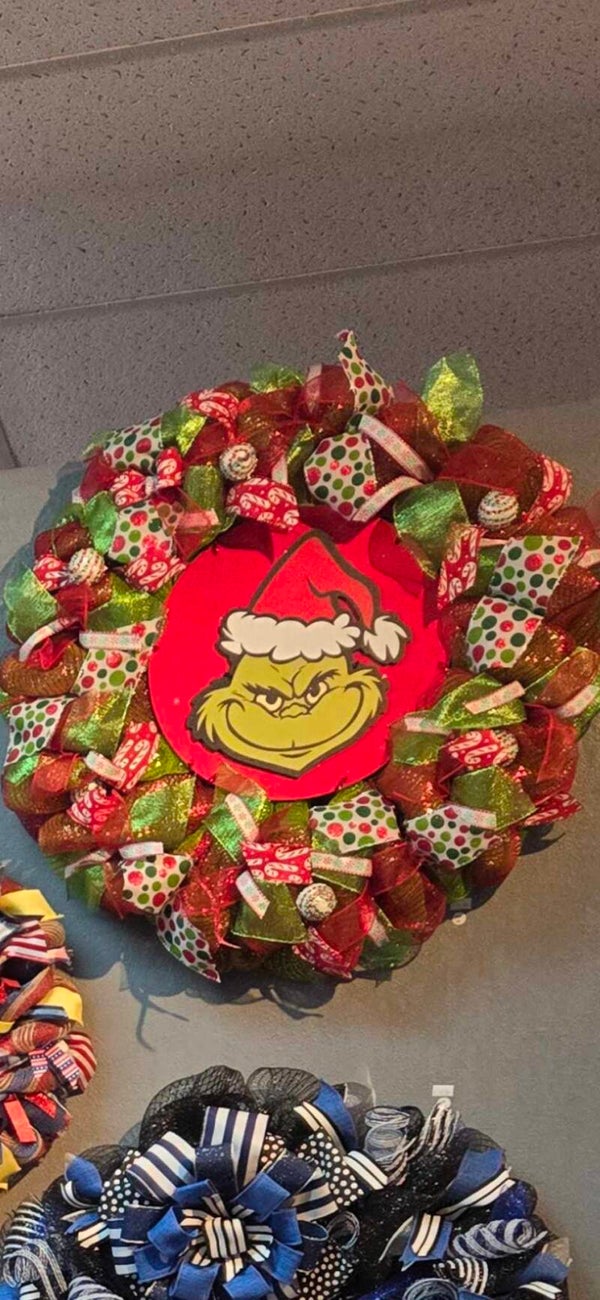 The Grinch Wreath