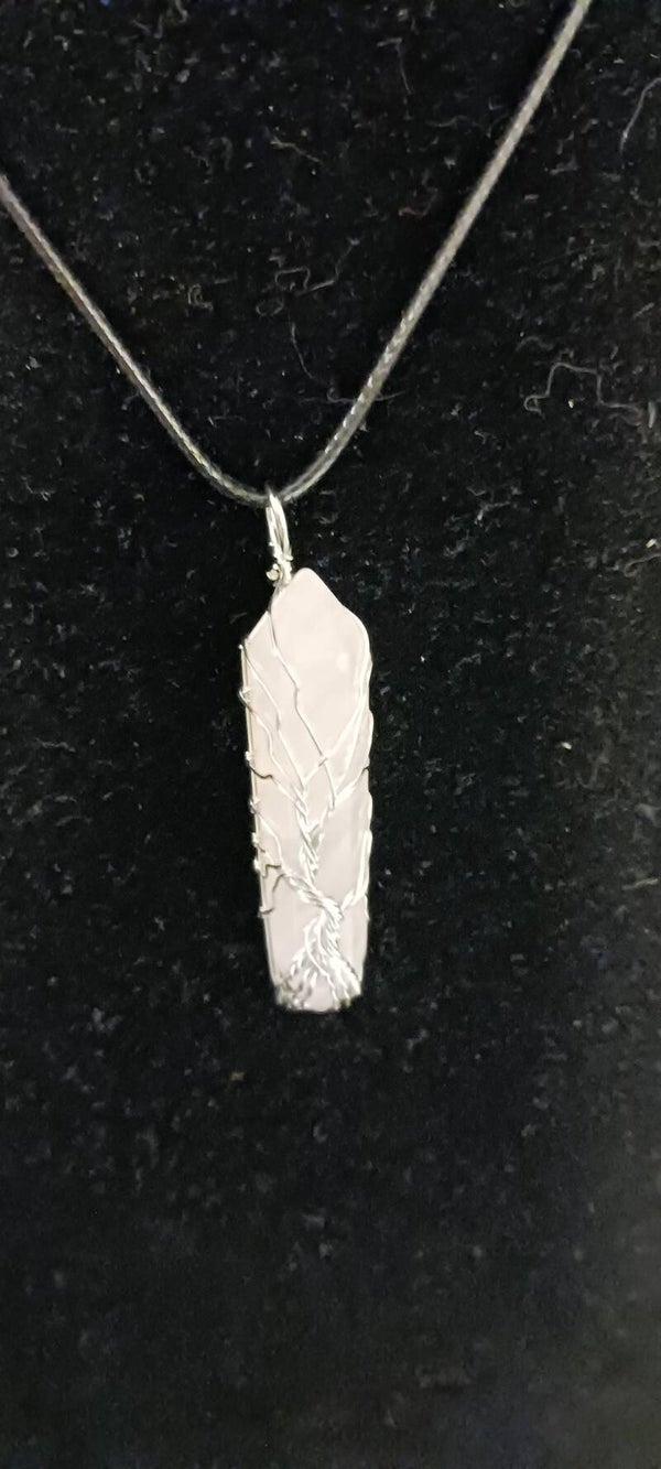Rose Quartz Healing Crystal Necklace