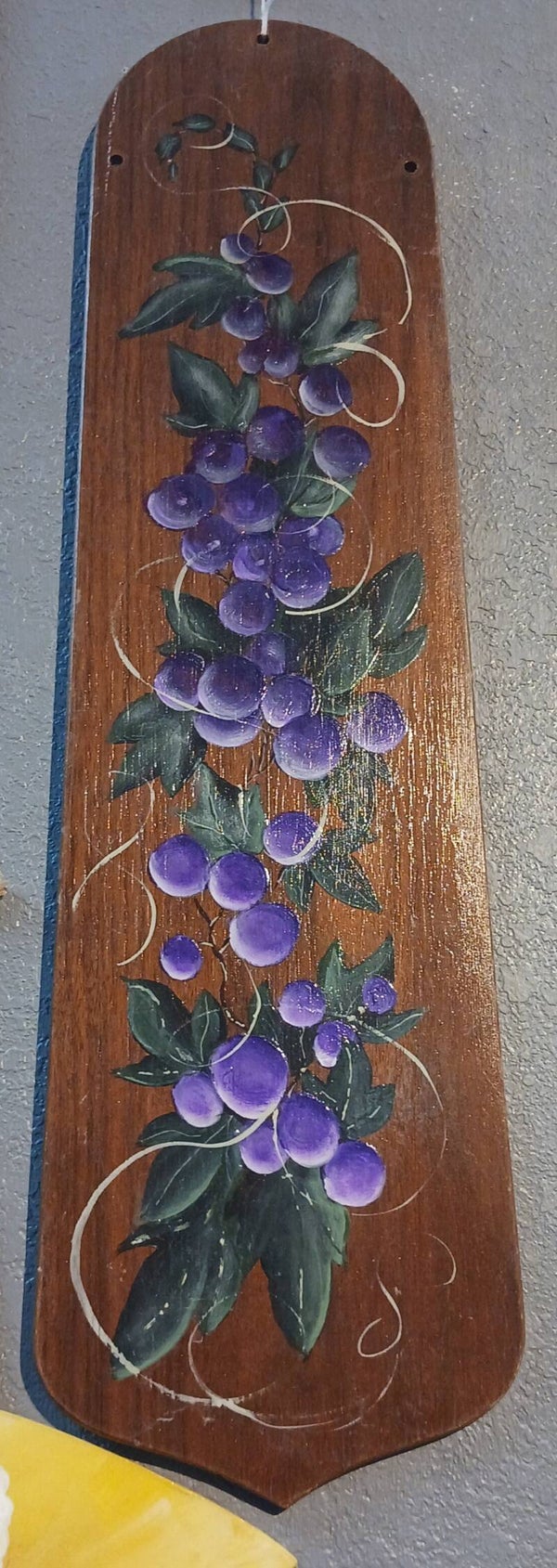 Wooden Grapes of Wrath Wall Plaque