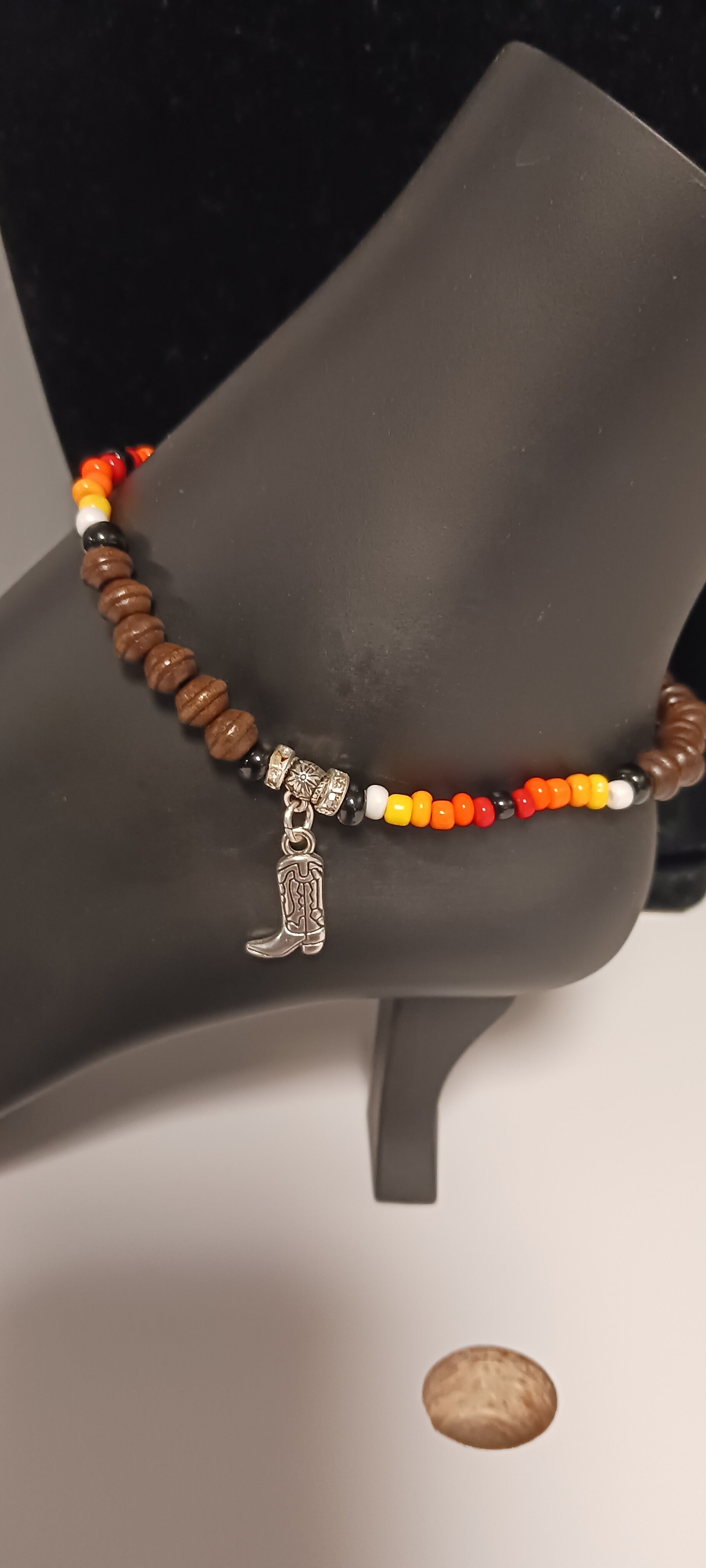 Beaded Desert Cowboy Boot Anklet