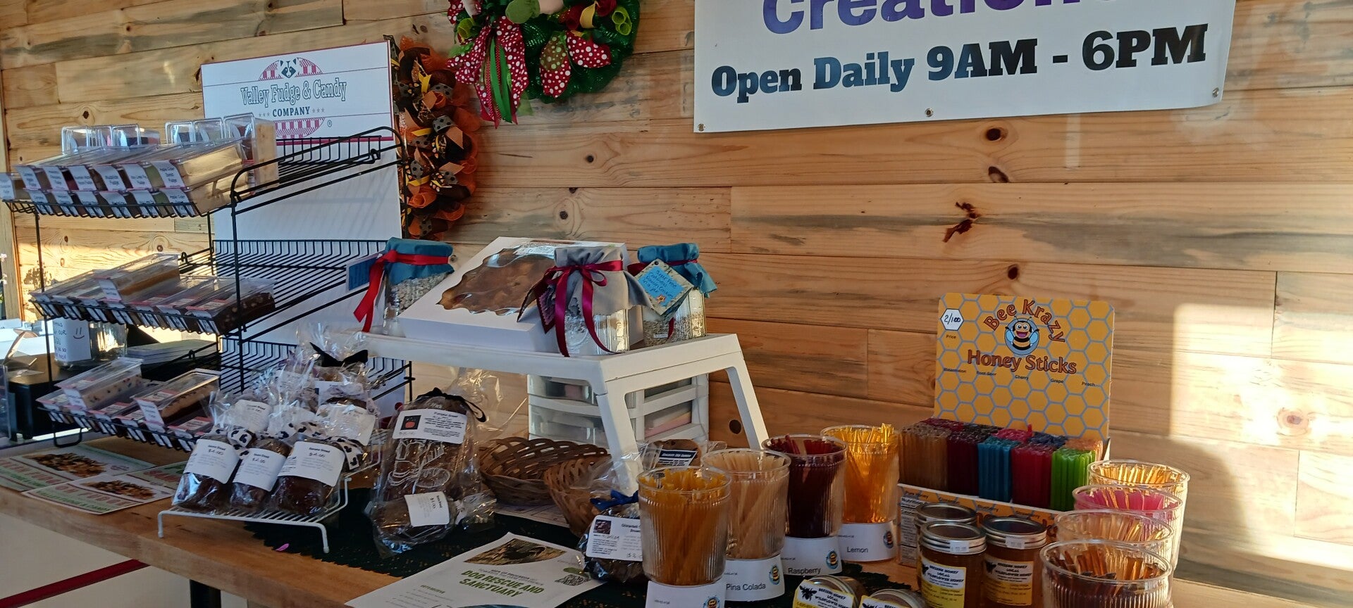 The Amish Baker, Local Honey and Soft Yummy Fudge