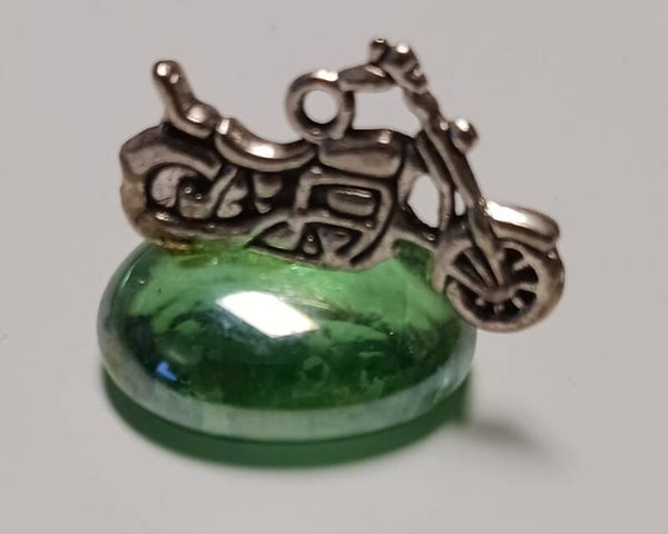 Motorcycle Glass Rock Sitter