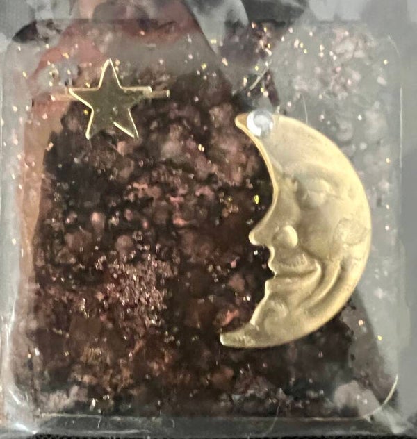 Handpainted Moon Tile Magnet