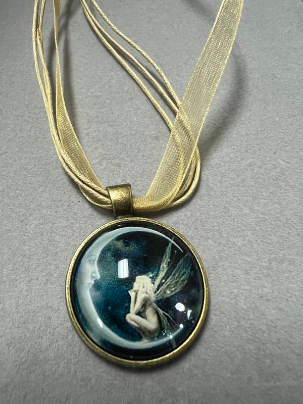 Fairy and Moon Necklace