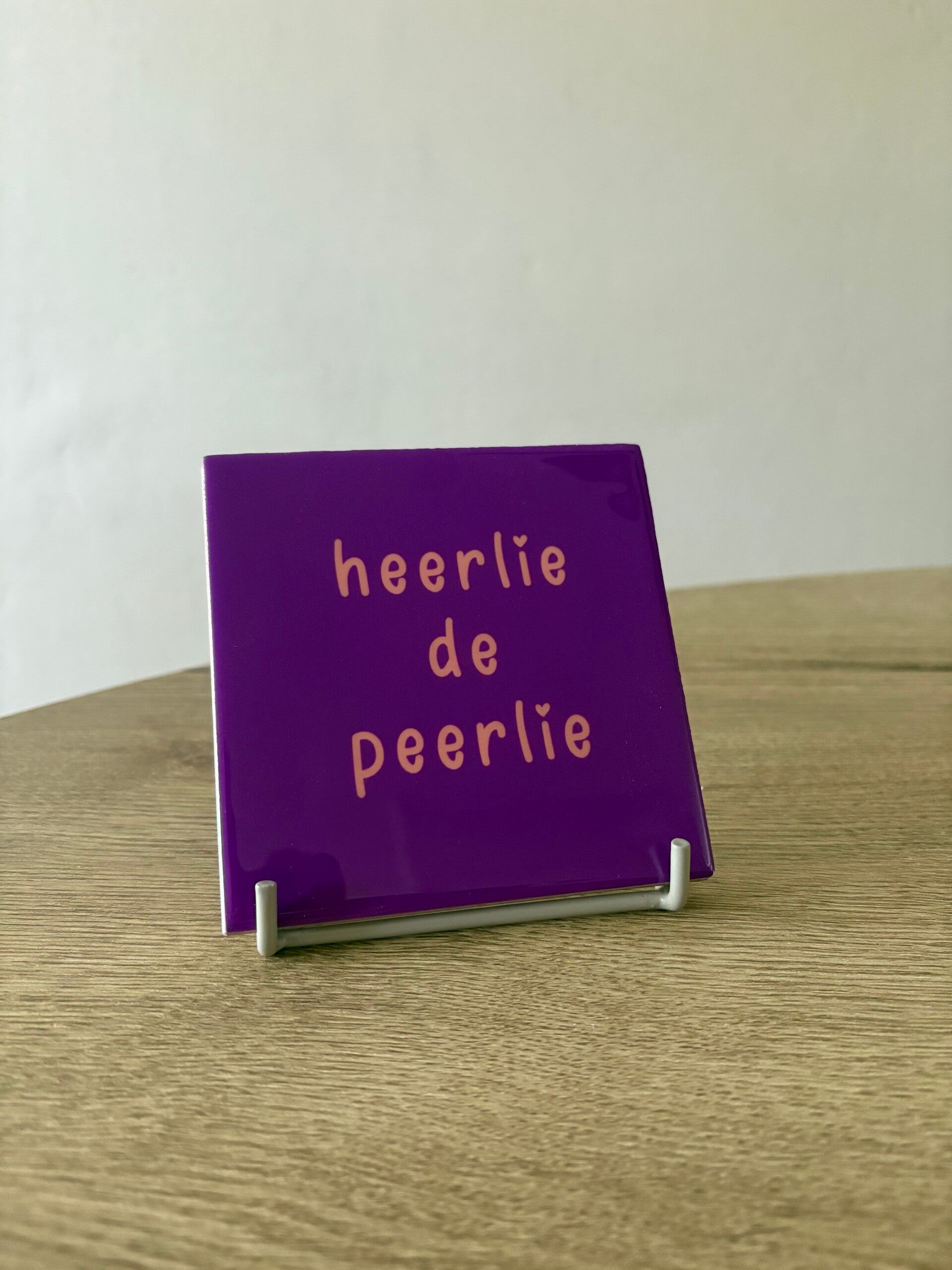 Tegeltje ‘Heerlie de peerlie’