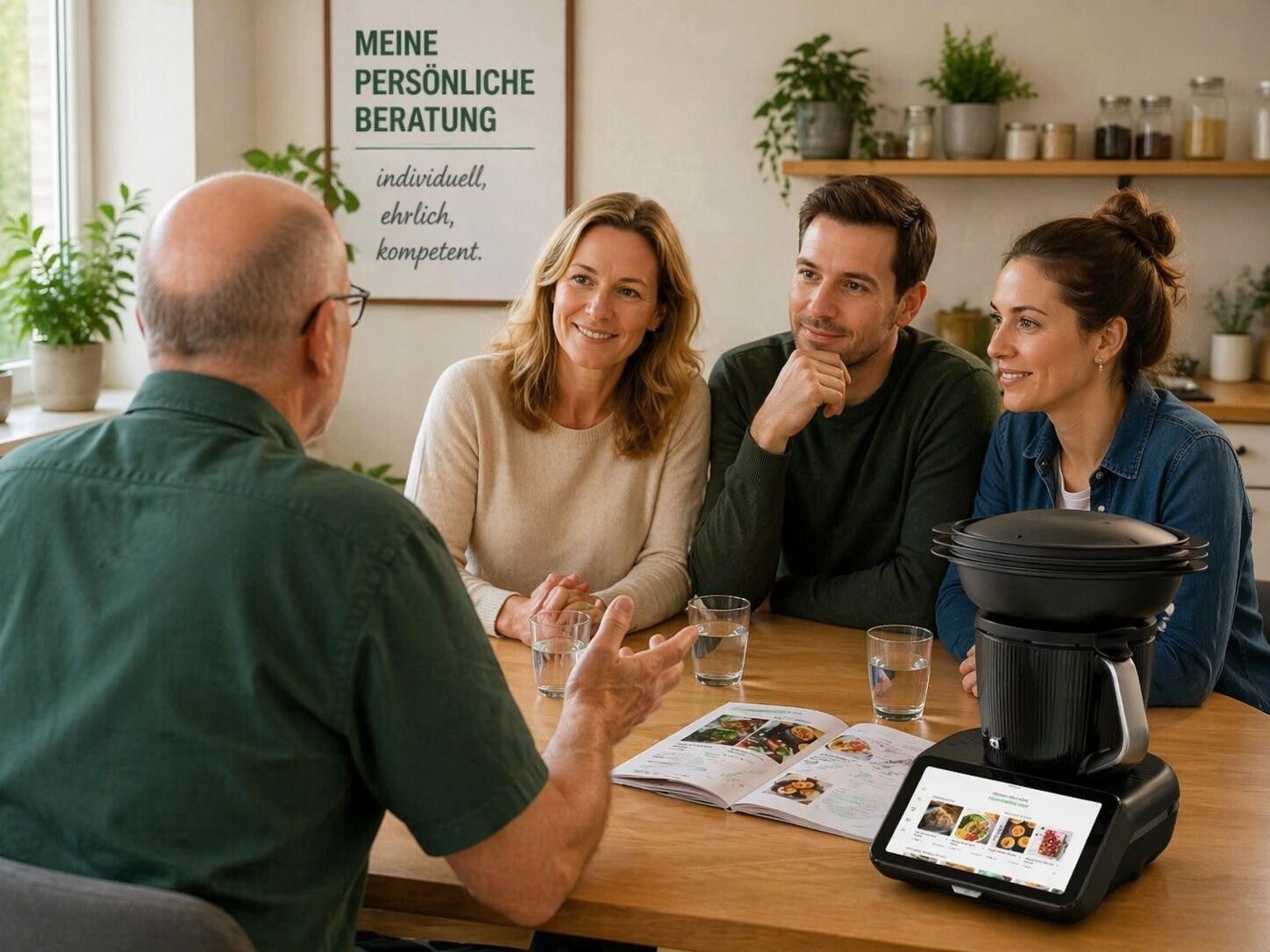 Berater bei einem Kundengespräch