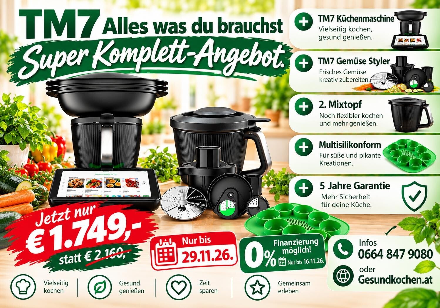 Tm7 mit Brotbackset.