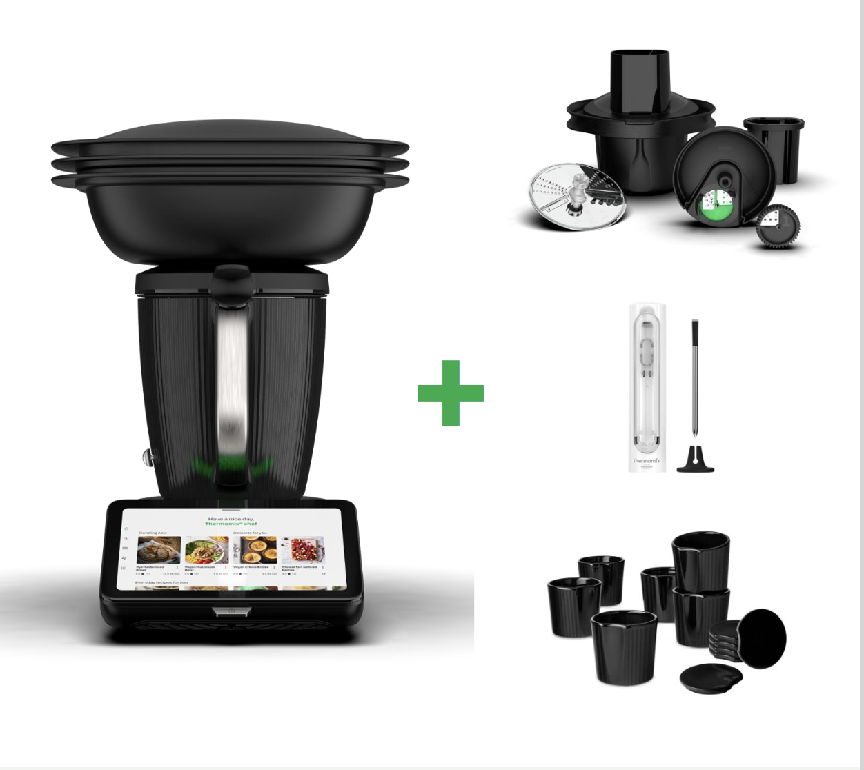 Das Thermomix Set, mit Gemüsestyler Sensor und Förmchen
