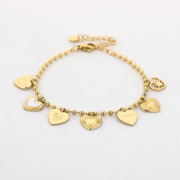 armband bobby - goud